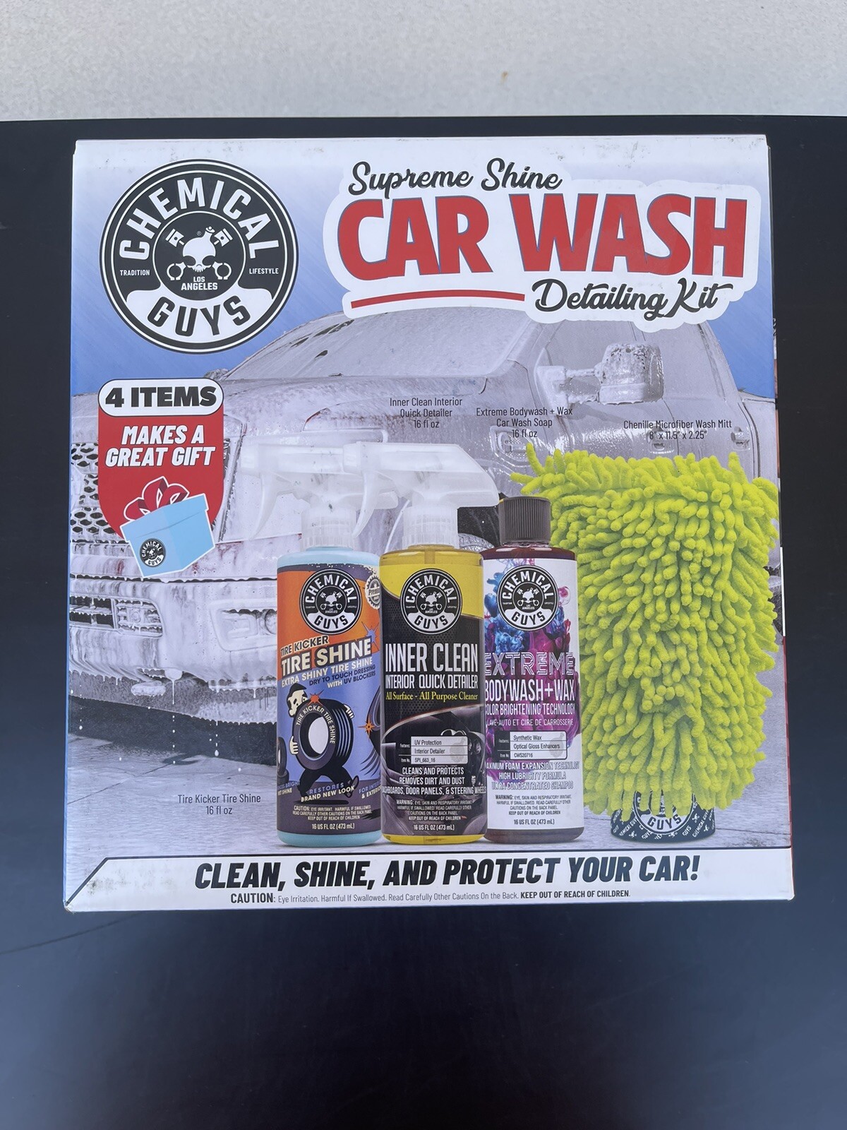 Chemical Guys Supreme Shine Car Wash Detailing Kit Exterior Interior Tire & Mitt