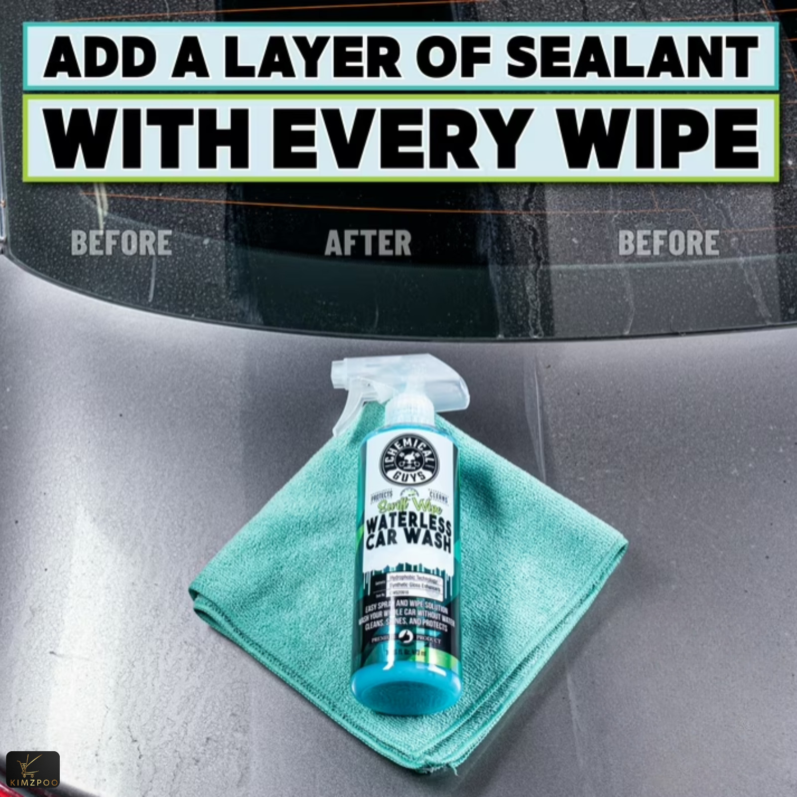 Chemical Guys Swift Wipe Waterless Car Wash 16 oz, Waterless Car Cleaning Spray