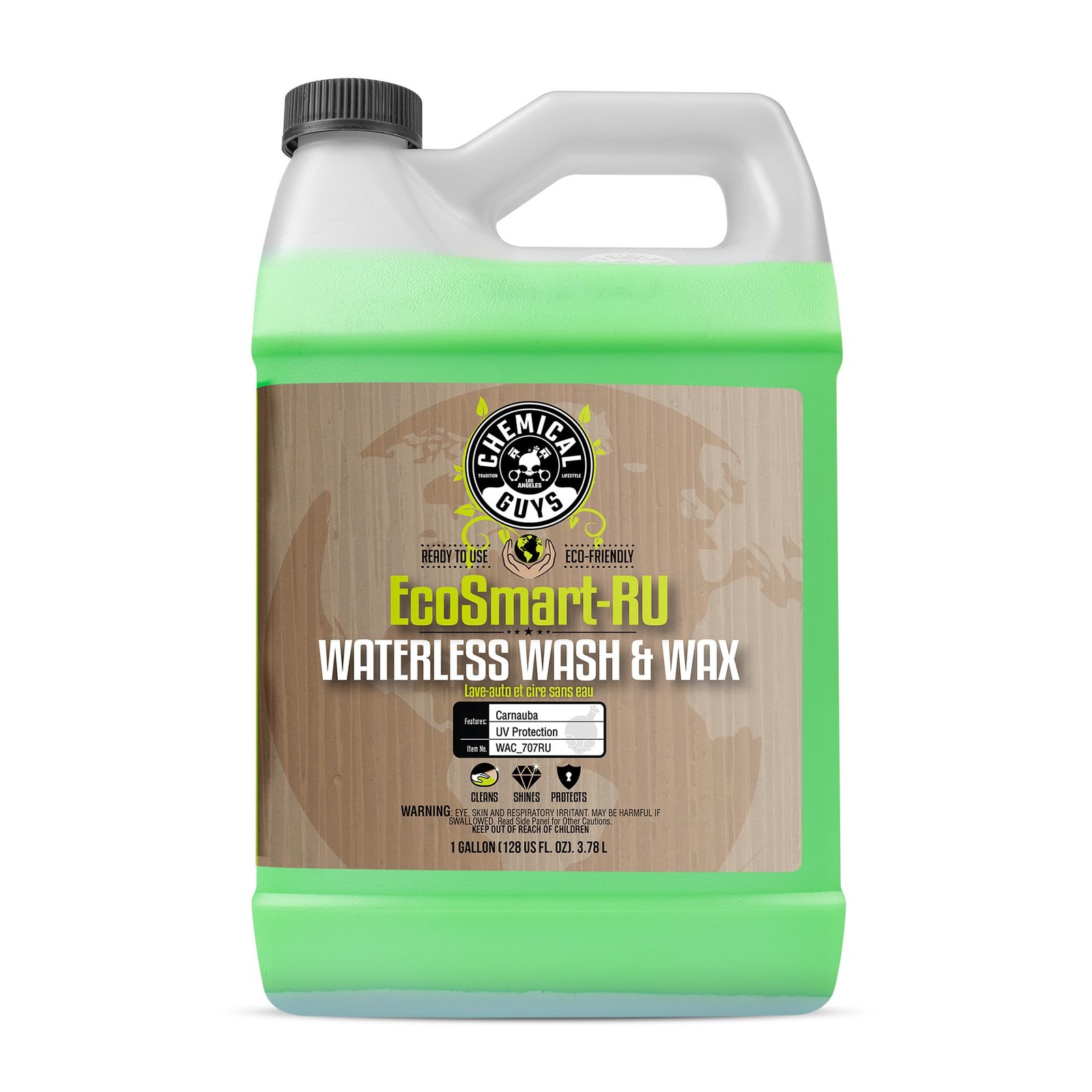 Car Wash Waterless EcoSmart 128 fl oz 1 Gallon Chemical Guys WAC707RU Ready Safe
