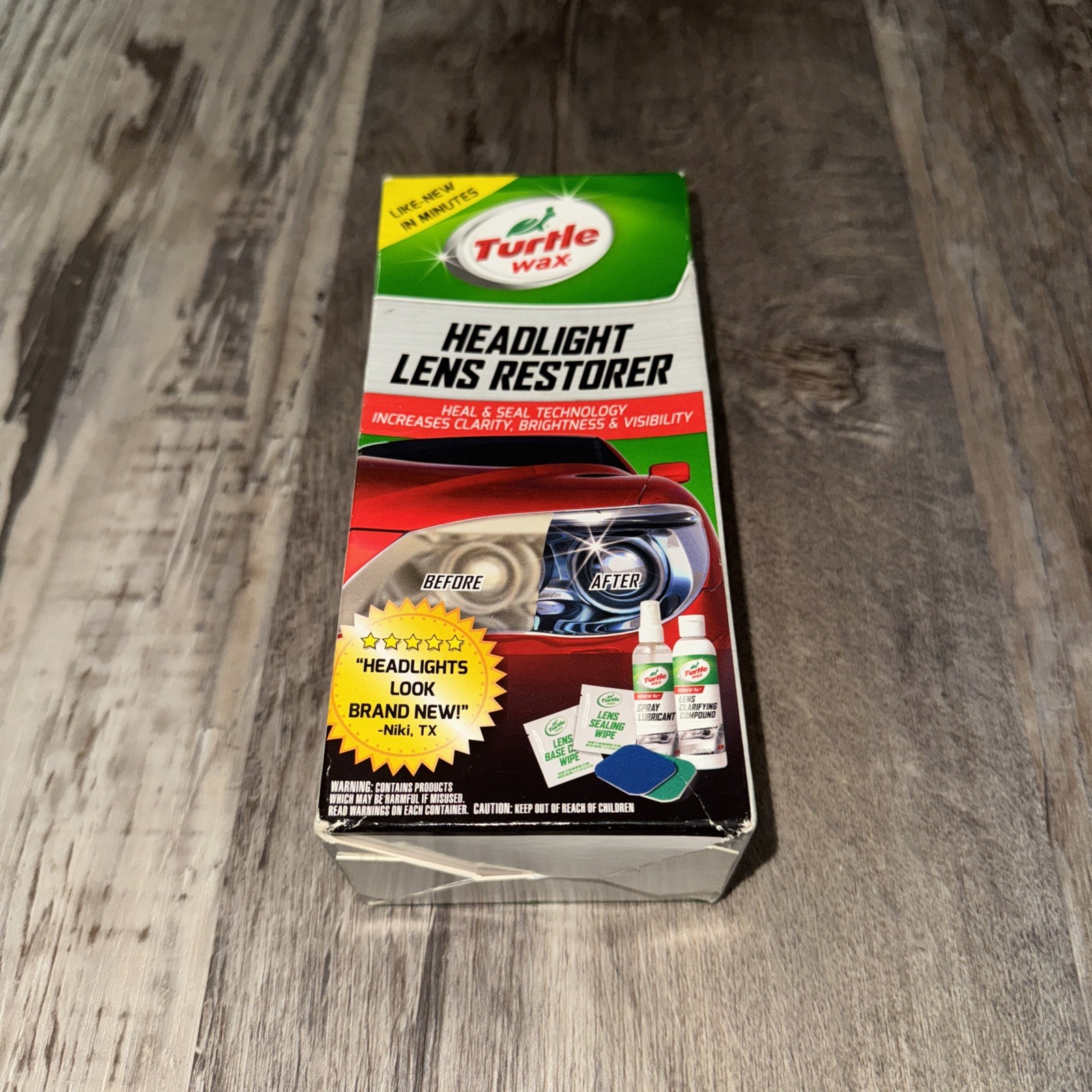 Turtle Wax Headlight Lens Restorer Kit 51768 FG7606 T-240KT T240KT (12)