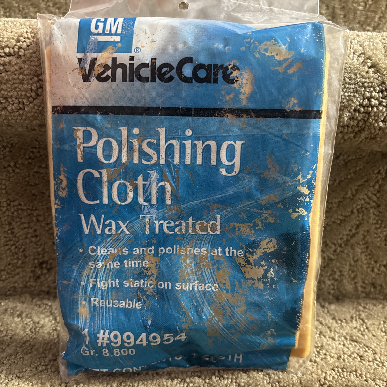 GM Vehicle Care Kit 3 Cleaners Cloth WAX Vintage 1990s Camaro Corvette vintage