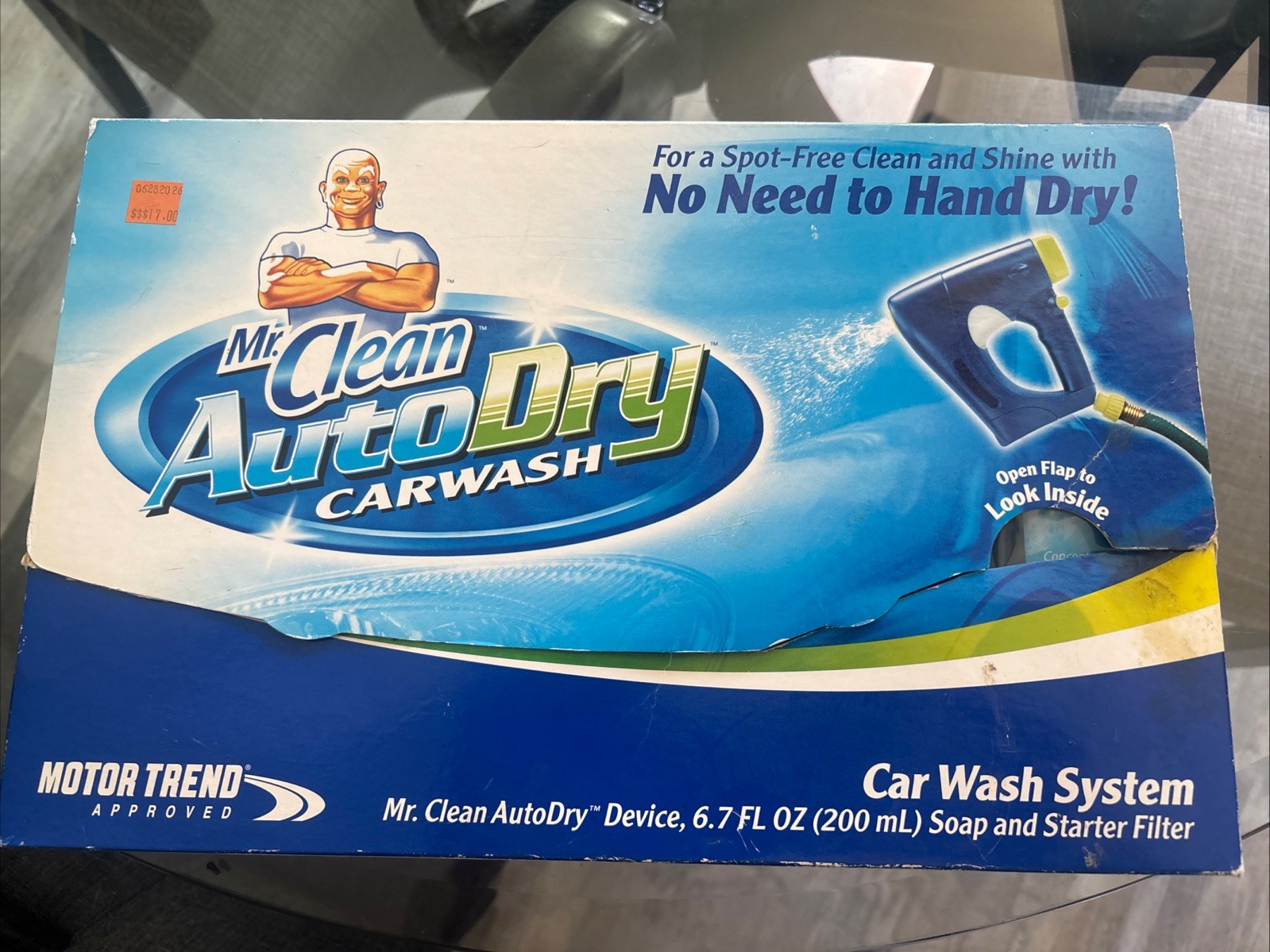 Mr Clean Auto Dry Car Wash Spray System w/ Soap Starter Filter Kit NIOB