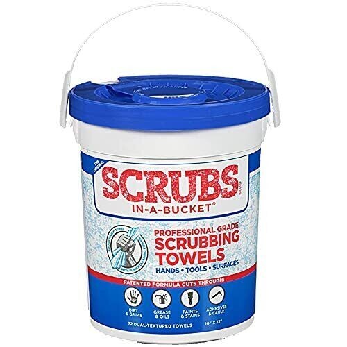 Permatex 42274 Permatex Scrubs in A Bucket Scrubbing Towels – 72 Count