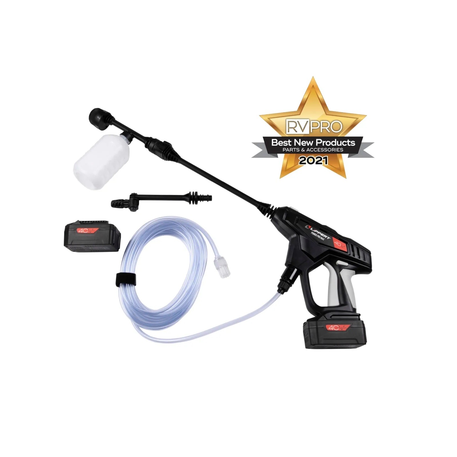 Lippert 2020217218 Power Pro 520 PSI Max Portable Pressure Washer w/ Nozzles