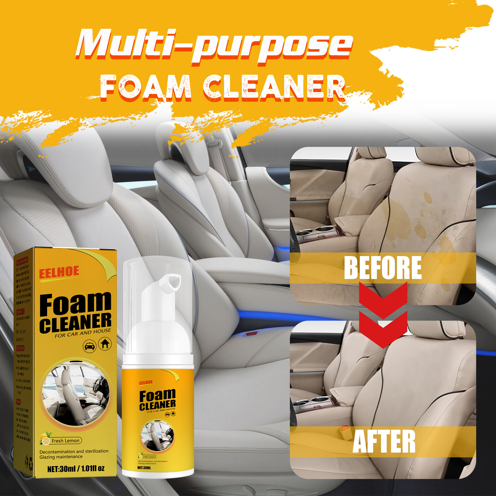 Spray Emulsifies Grease Dirt Fast Acting Formula Leaves Interior Bright Like