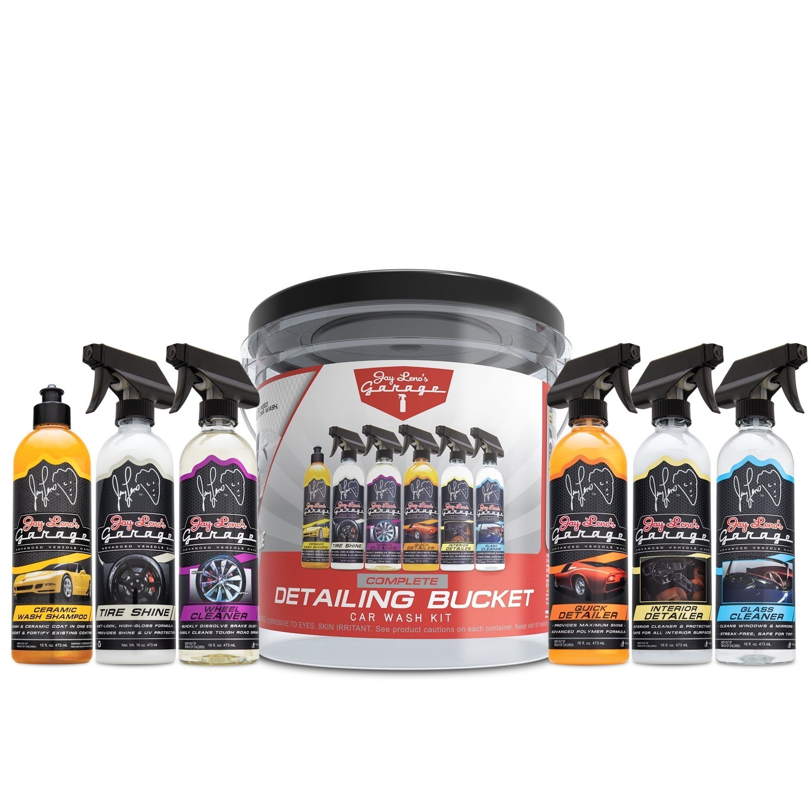 Complete Detailing Bucket Car Wash Kit 8X All-in-One Car Care Set Quick Detailer