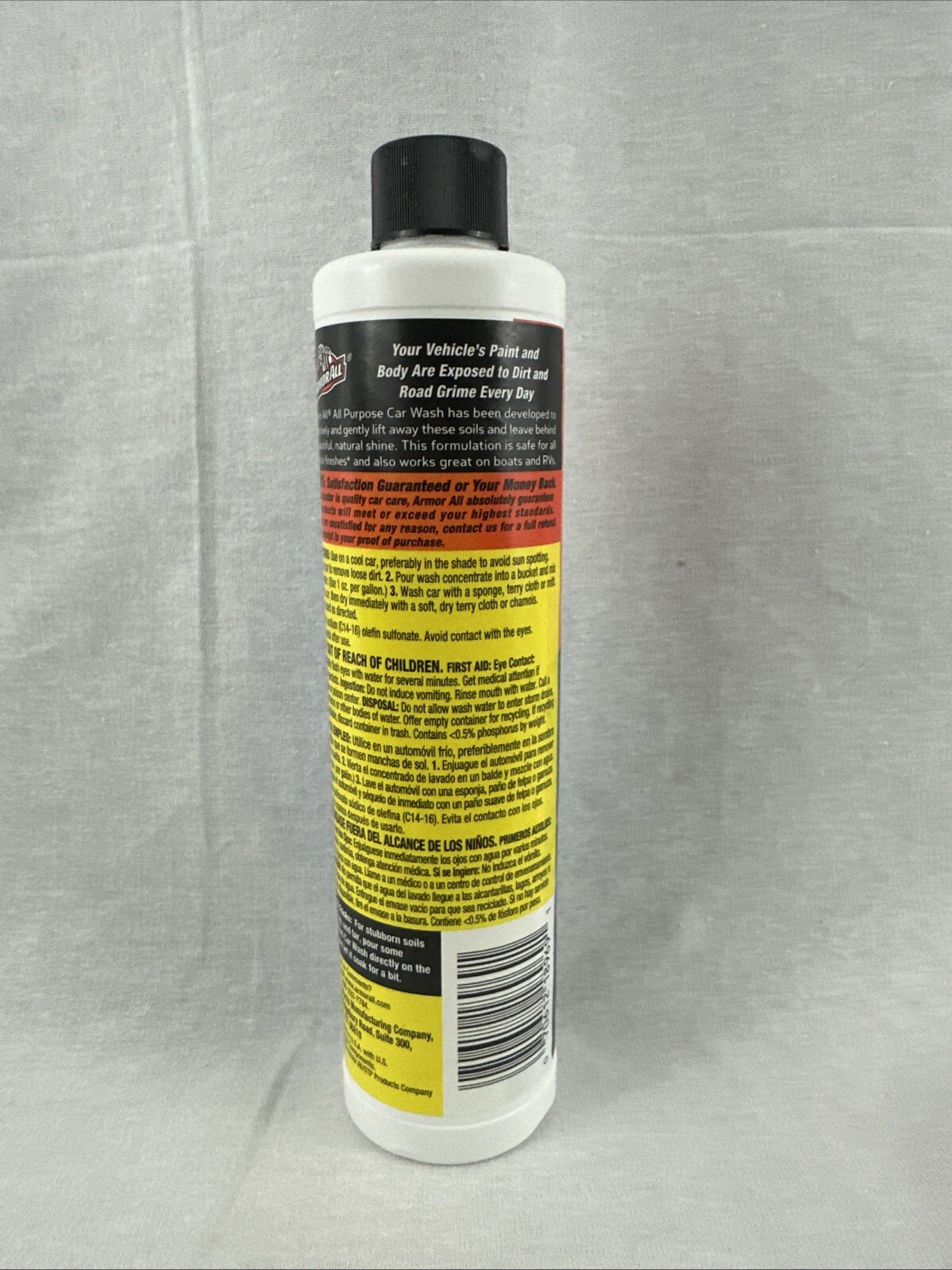 NEW ArmorAll All Purpose Car Wash Shampoo 10 oz.