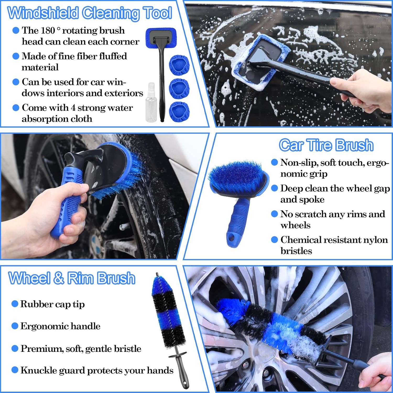 Ultimate Car Care Kit with 26 Detailing Tools for Exterior and Interior