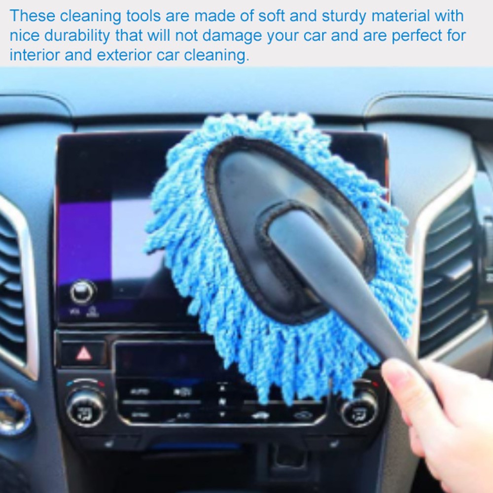 10PCS Car Wash Cleaning Tools Kit Automobile Detailing Brush Dash Duster Br SQYW