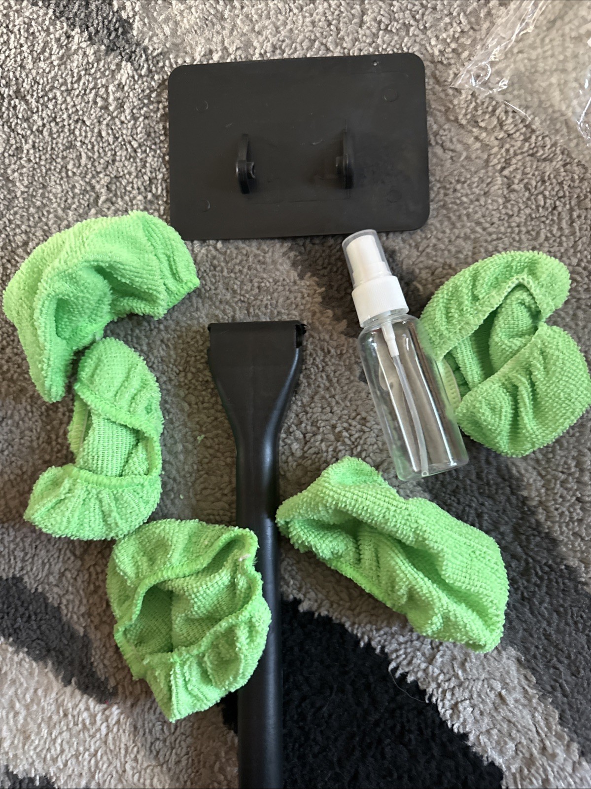 Uqbnvszci Windshield Cleaning Wand For Vehicles And 5 Replacement Pads