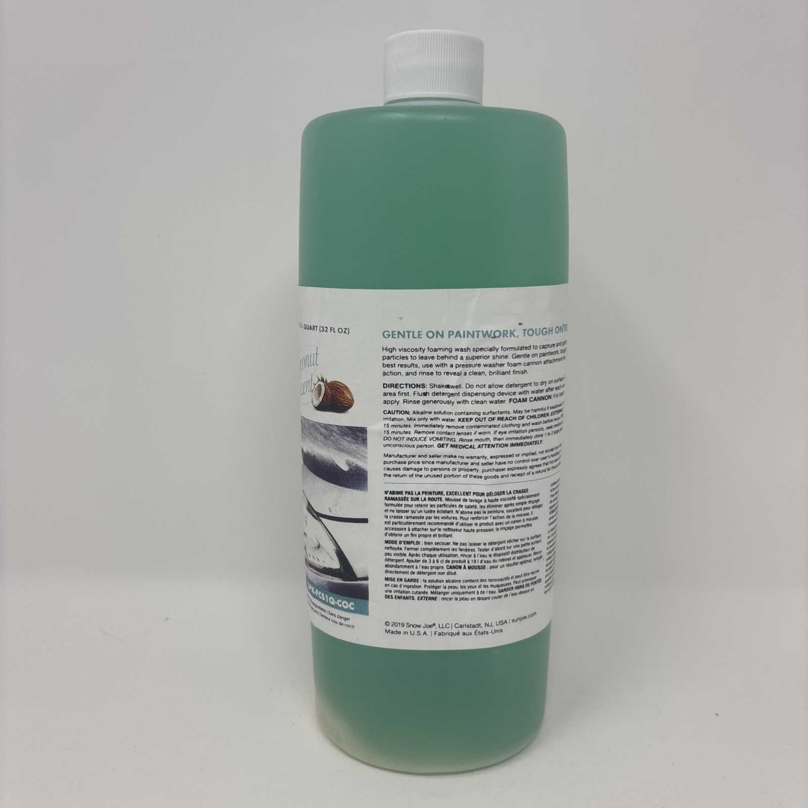*Sun Joe Pressure Washer Auto Snow Foam Detergent – Home & Auto in Coconut Scent