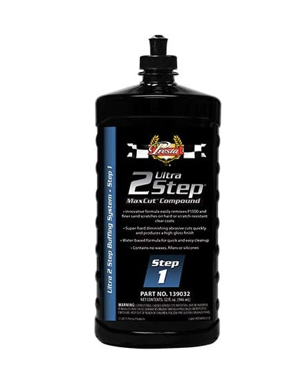 Presta Ultra 2 Step Max Cut Compound 946ml 139032 STEP 1 Polish Finish Heavy