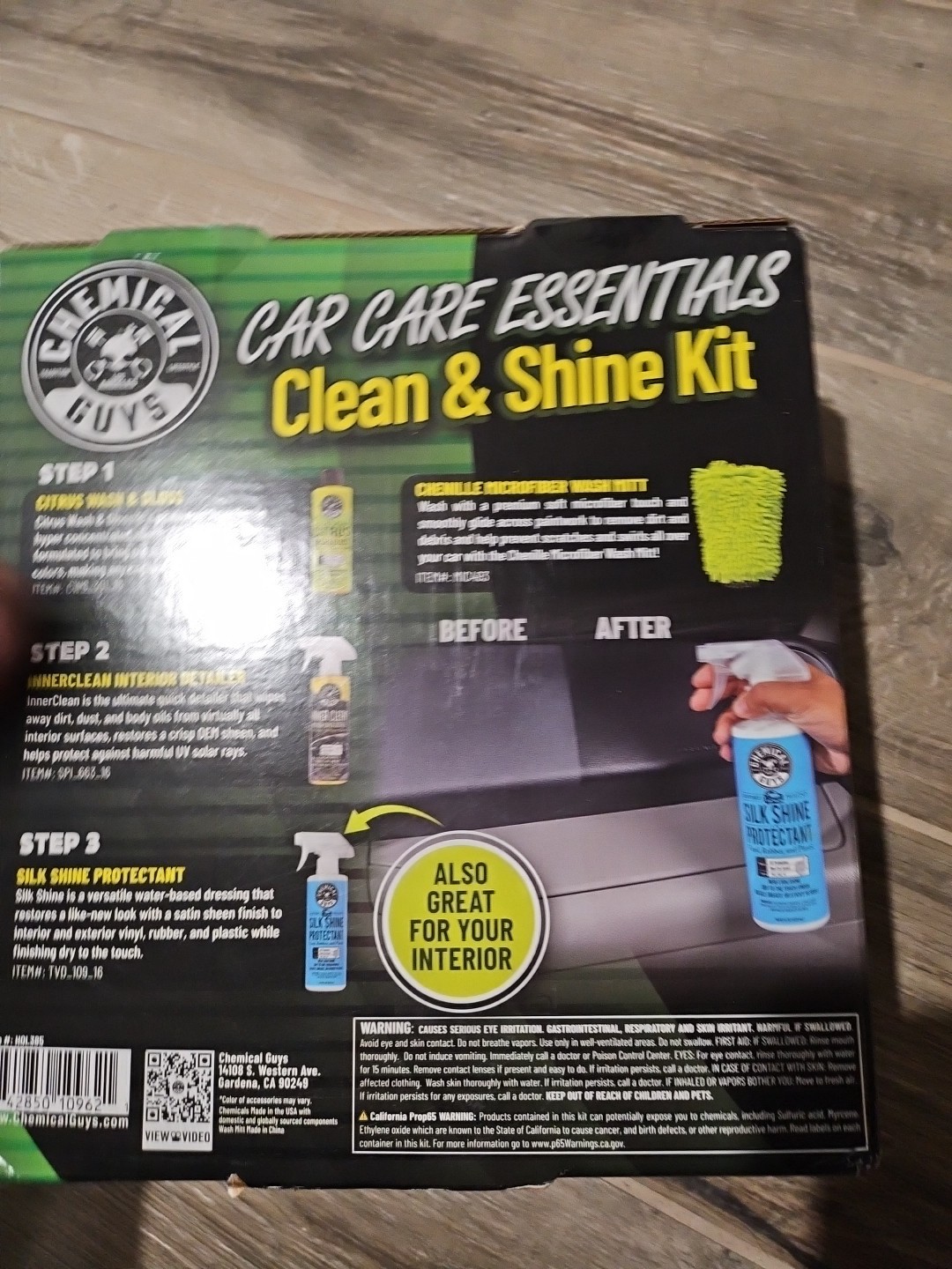 NEW Chemical Guys Car Care Essentials Clean & Shine Kit 4 Products Included