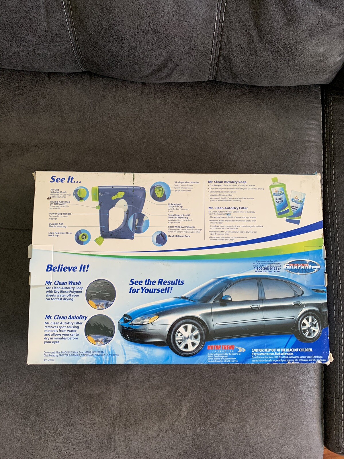 Mr. Clean Auto Dry Car Wash Gun Device Only Unused New