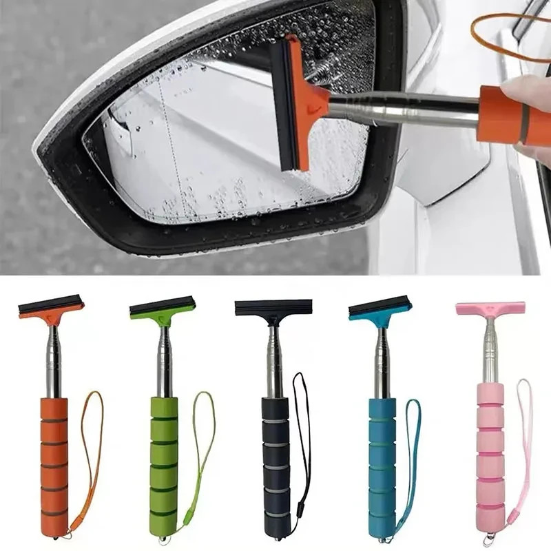 Car Rearview Mirror Wiper Cleaning Tool Auto Glass Mist Cleaner Scraper Car.