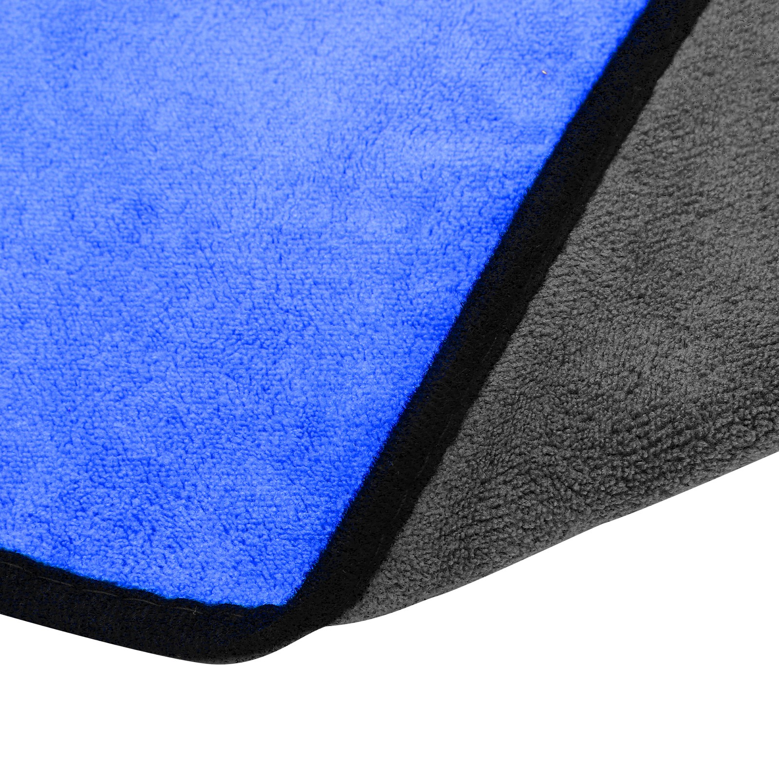 2 Pcs Microfibre Car Drying Towel 50 x 100cm 600 GSM Gray Blue Gray Yellow