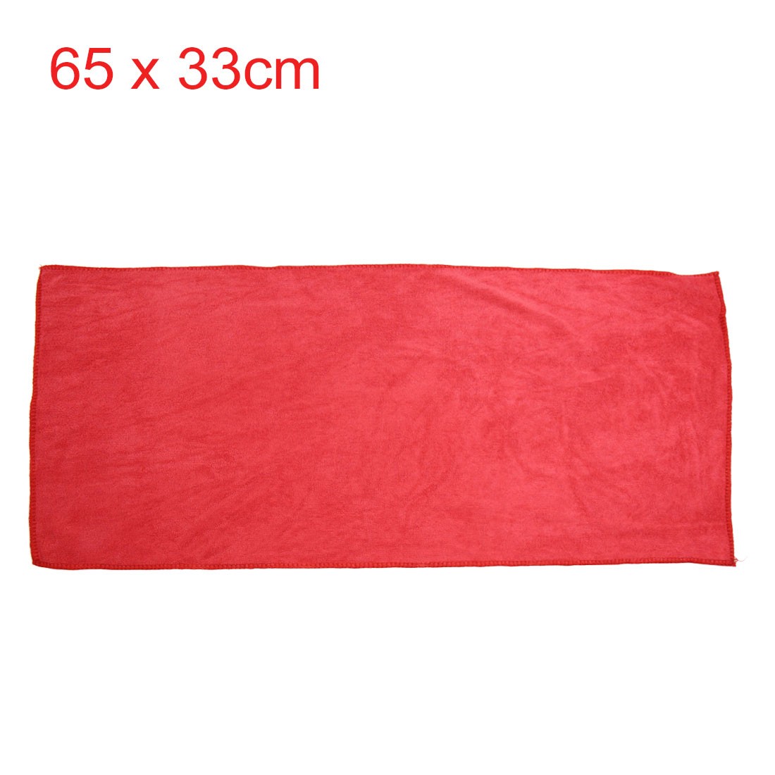 5pcs 65 x 33cm 250GSM Soft Microfiber Towel Cleaning Cloths for Car Washing Red