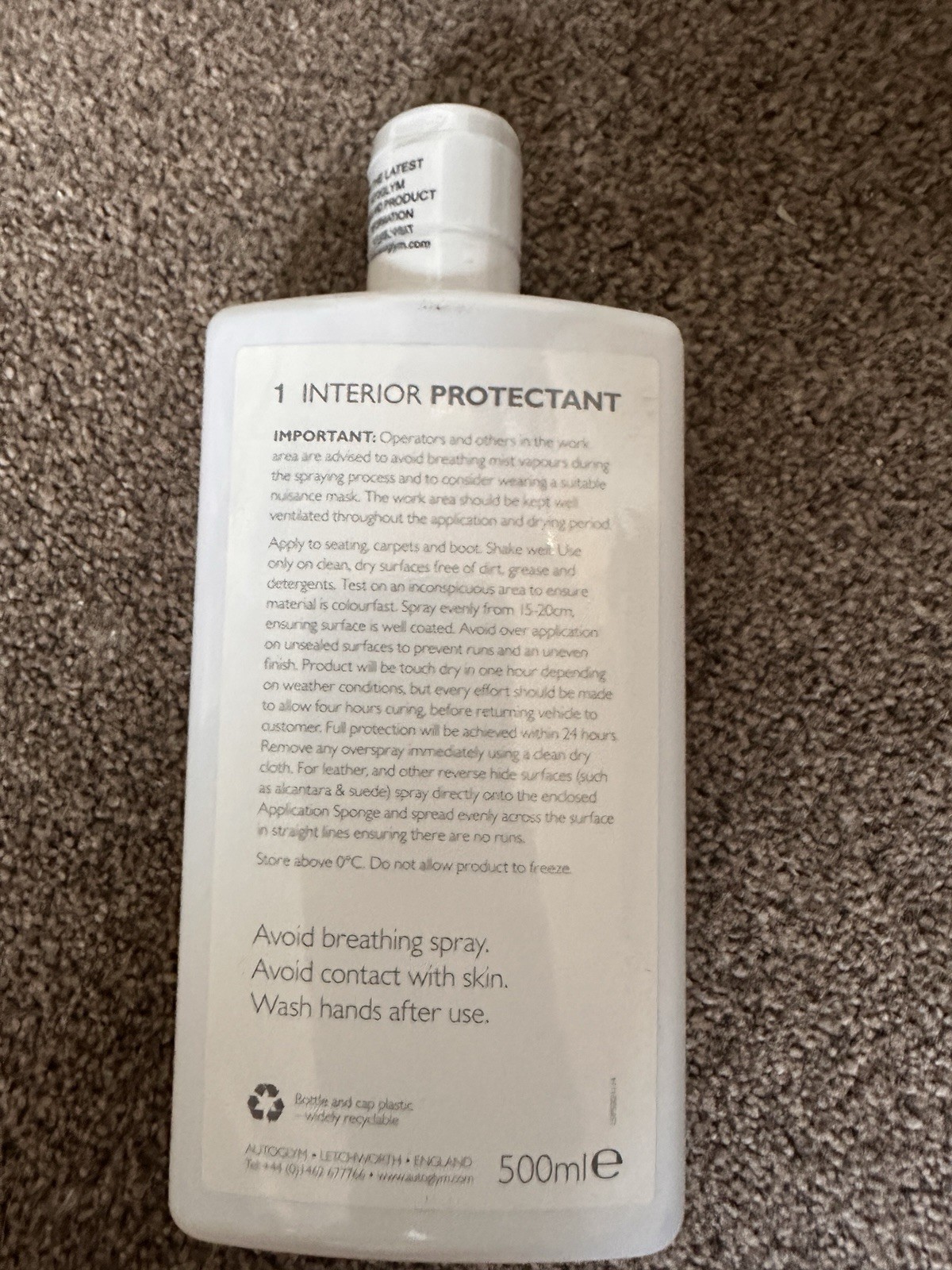 Autoglym Life Shine 1 Interior Protection Product Genuine Oem