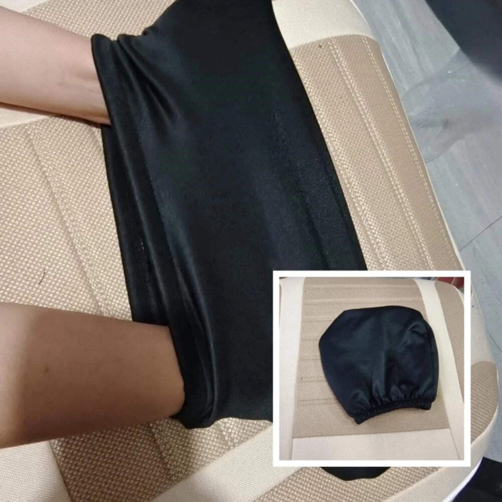 1pc Premium Cloth Headrest Cover For Car Truck SUV Auto Universal Elastic Neck