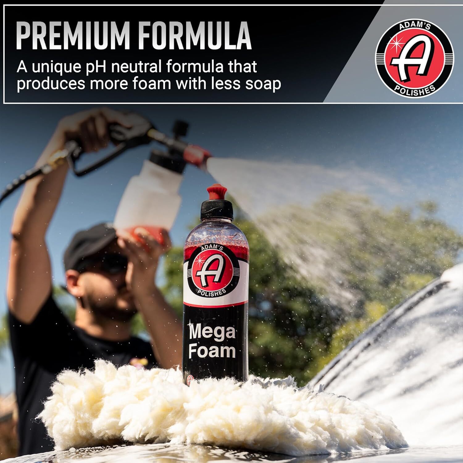 Adam’s Polishes Mega Foam Gallon pH Best Car Wash Soap For Foam Cannon