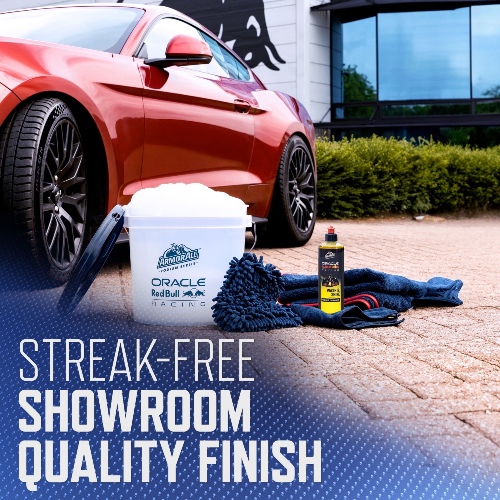 8 Piece Car Wash & Detailing Kit with Bucket Wheel Cleaner Tire Shine