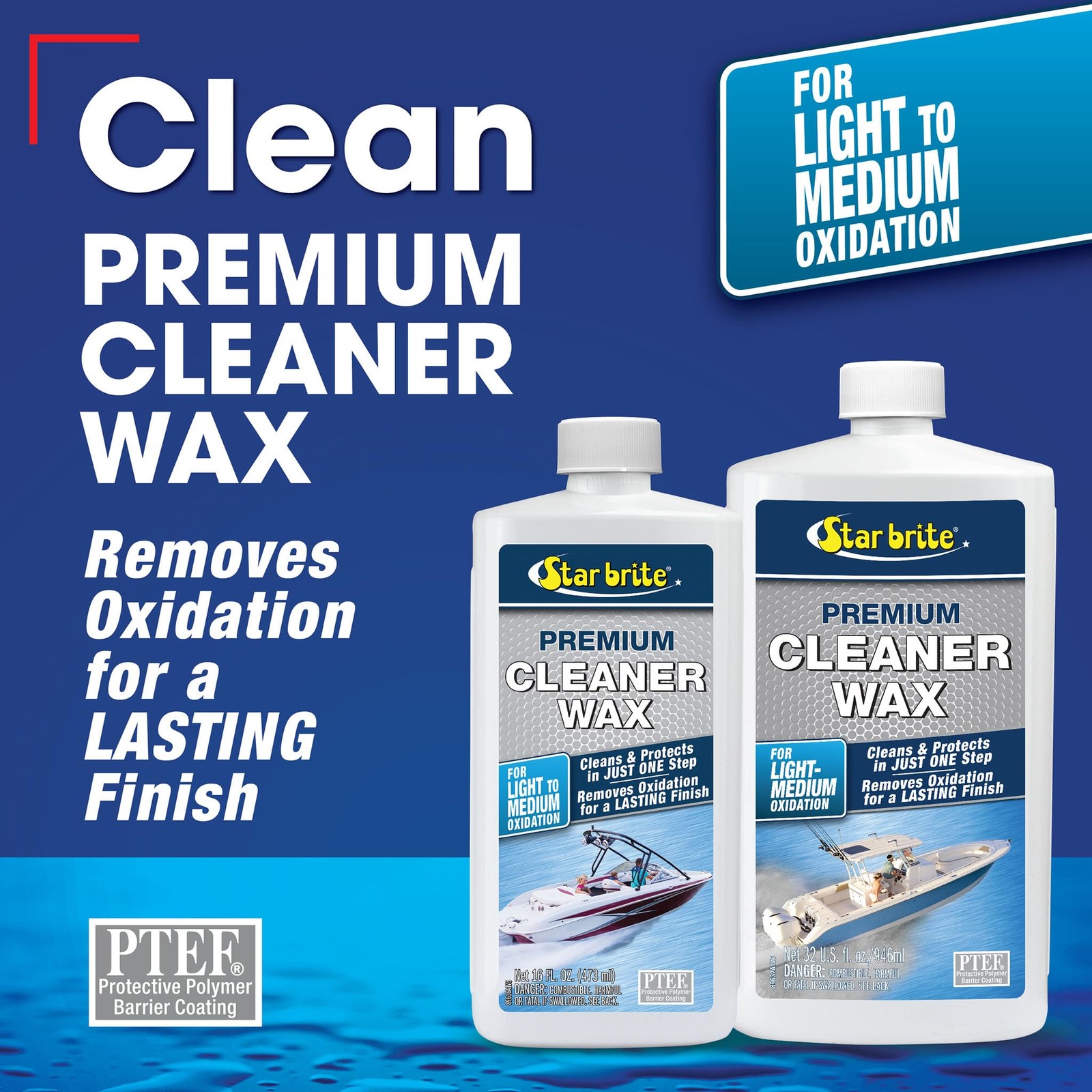 STAR BRITE One-Step Premium Cleaner Wax – Cleans and Protects in One Easy Step –