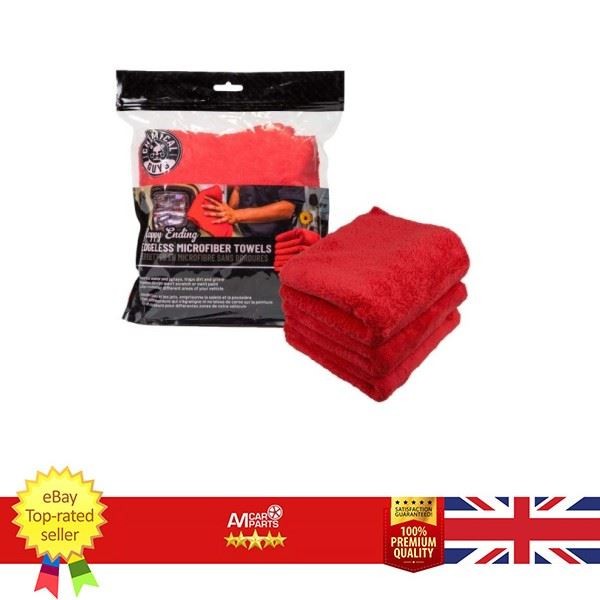 Workhorse Professional Grade Microfiber Towel – 3 Pack Colour Red