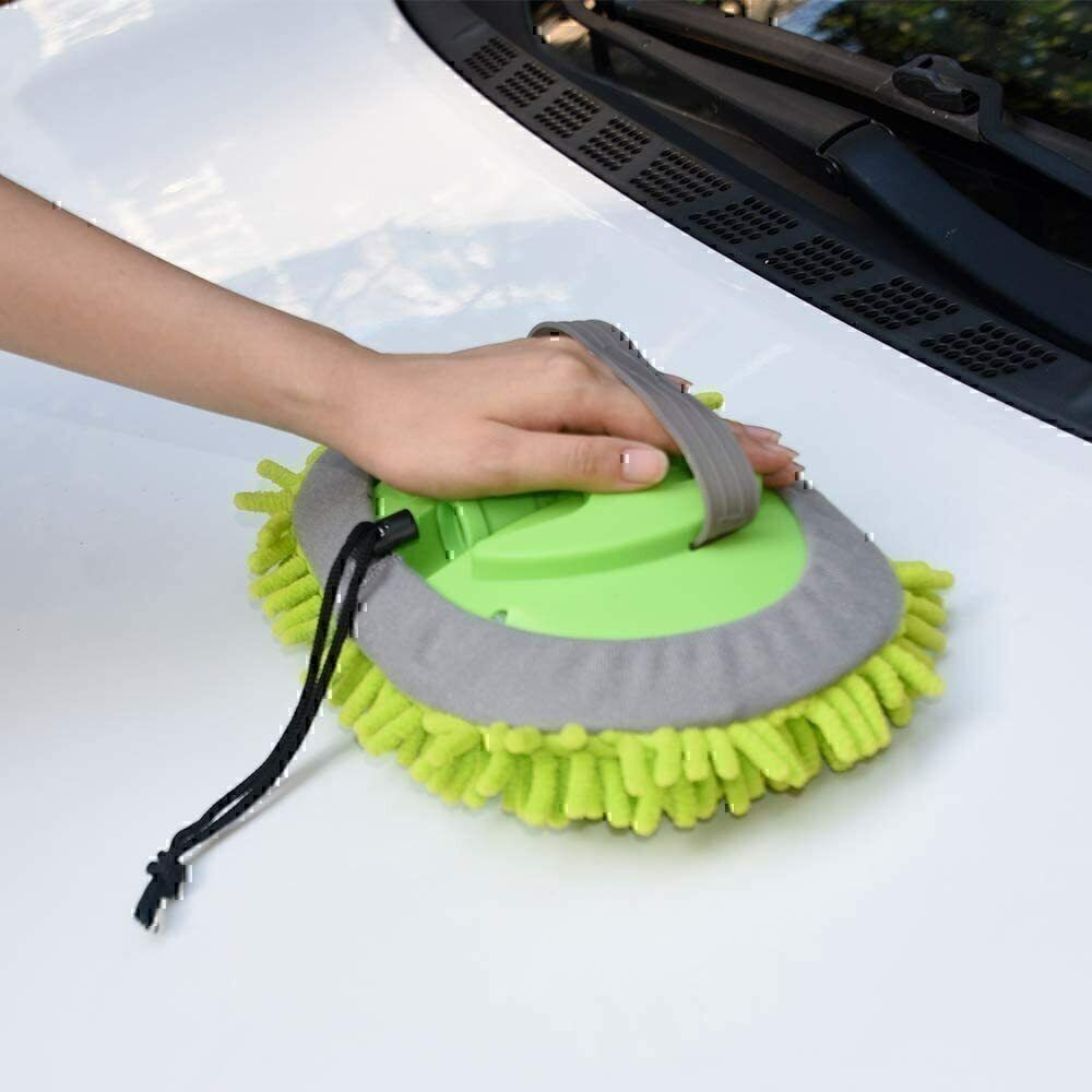 42.9″ Car Wash Mop RV Wash Brush with 180°Rotation Long Handle Washing Supplies