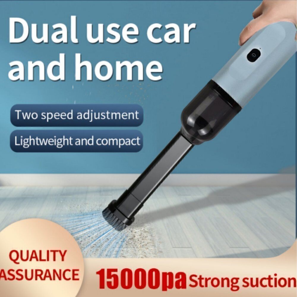 F500Plus Slim Car Vacuum High Power 15000PA 4in1 Portable Mini Vacuum Low Noise