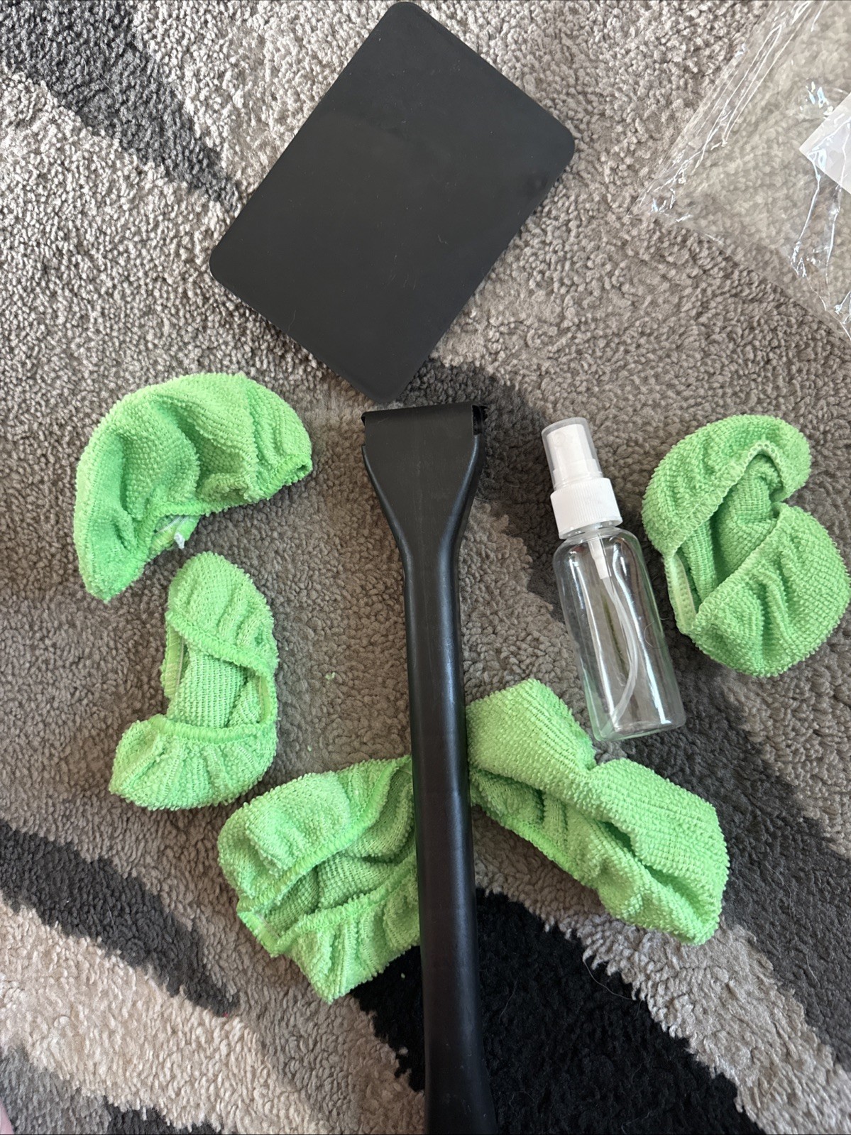 Uqbnvszci Windshield Cleaning Wand For Vehicles And 5 Replacement Pads