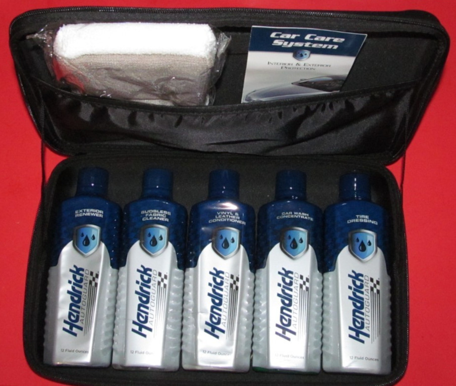 Hendrick Autoguard Car Care System ~ All Sealed In Sturdy Soft Zip-Up Case