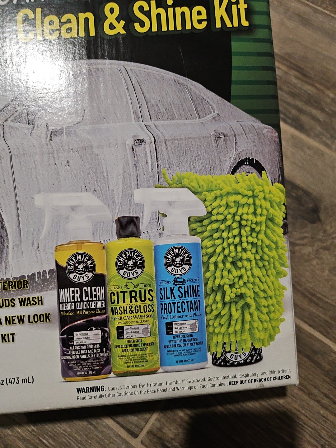 NEW Chemical Guys Car Care Essentials Clean & Shine Kit 4 Products Included
