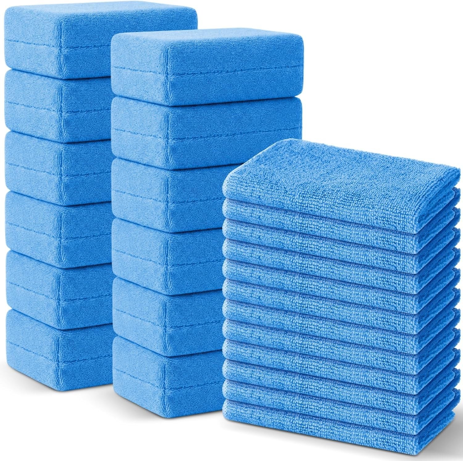 24 Pcs Microfiber Applicator Pad Kit Include Non Scratch Car Wash Sponge and …
