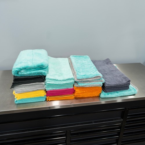The Clean Garage Microfiber Towel Starter Kit | 100 Towels | 12 Varieties