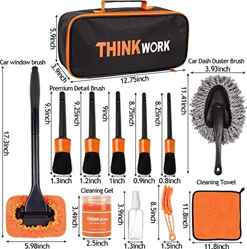 Windshield Cleaner Tool & Car Detailing Kit – Interior & Exterior Cleaning Brush