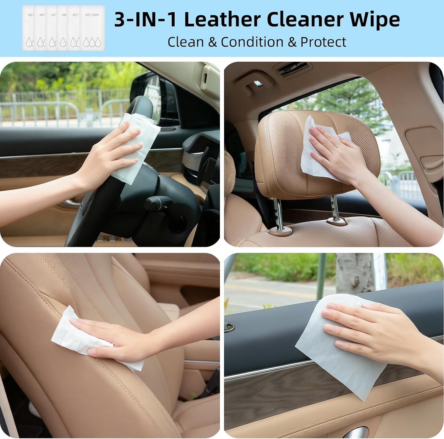 Ultimate Car Detailing Cleaning Set: Microfiber Wipes, Gels & Brushes Included