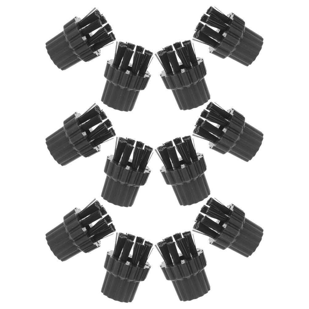 12pcs Steam Cleaner Brush Heads M8 Nylon Steamer Attachments For Cleaning