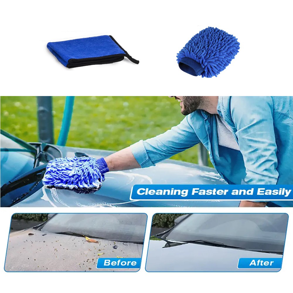 10PCS Car Wash Cleaning Tools Kit Automobile Detailing Brush Dash Duster Br SQYW