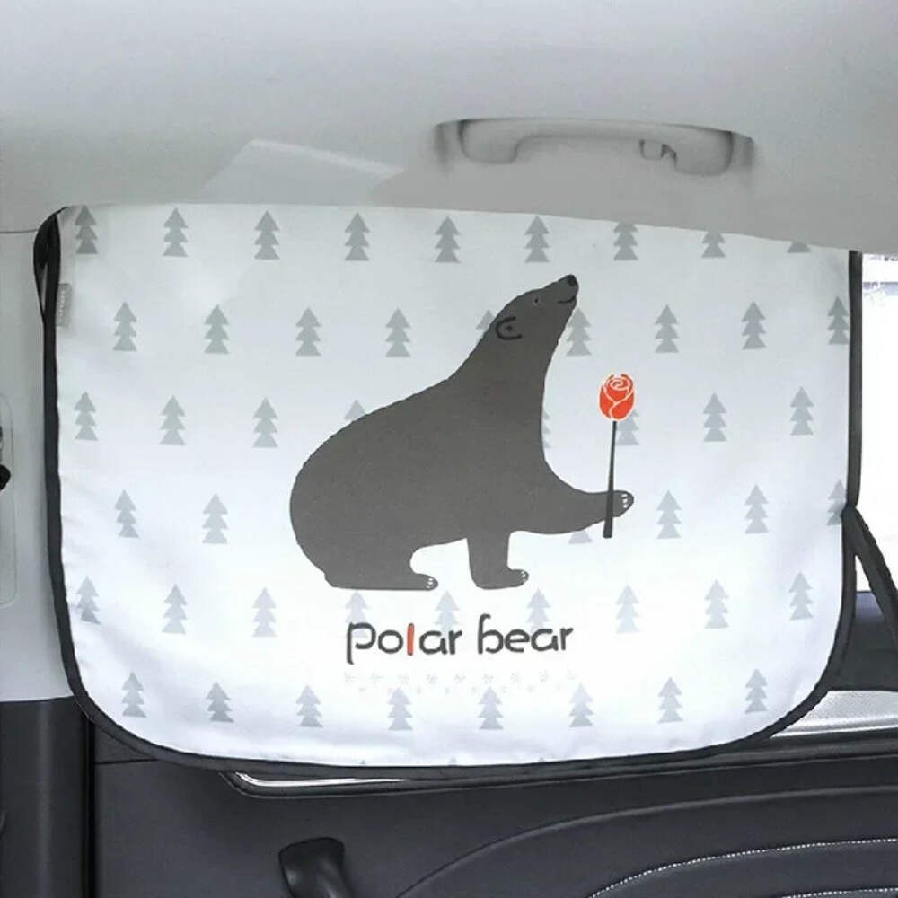 Cartoon Universal Side Window Sunshade UV Protection For Baby Children Car
