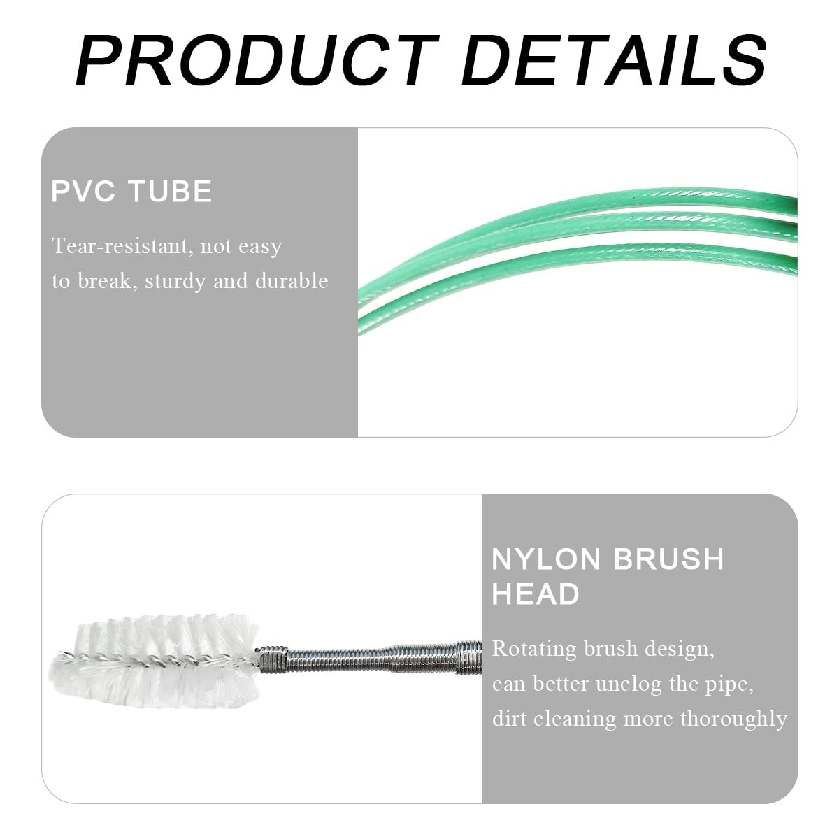 DXNQ Auto Sunroof Drain Cleaning Tool, 118 Inch Long Pipe 118 Inches