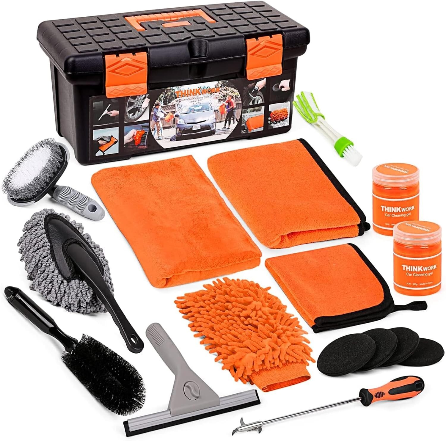 Car Cleaning Kit, Car Washing Kits for Vehicles, Car Detailing Kit Suitable