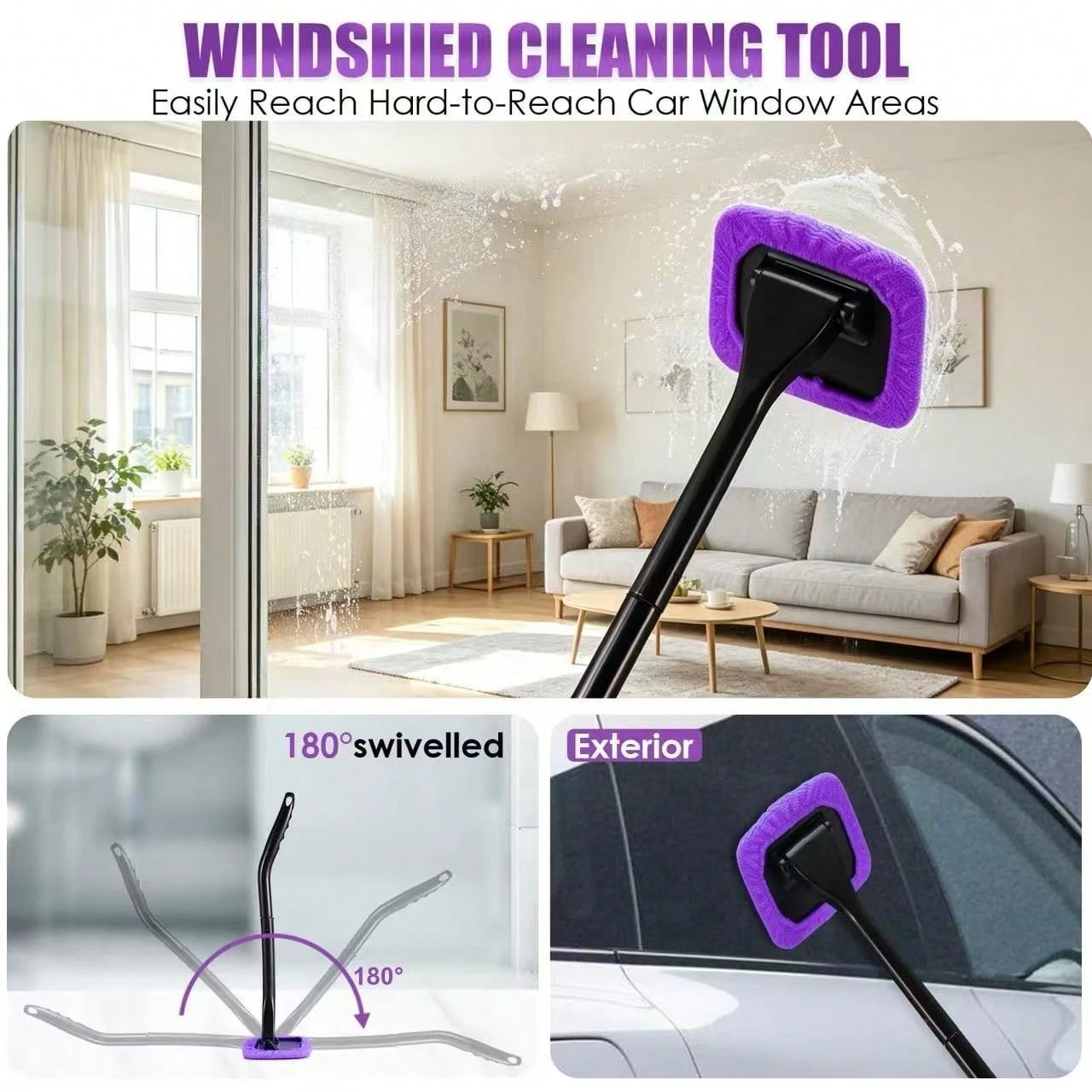 Car Detailing Kit Handheld Vacuum Interior Cleaning Brush Wash Tool Set