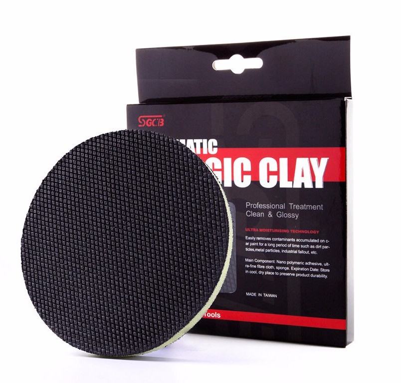 SGCB 6″ Clay Foam Pad Car Wash Pneumatic High Speed Magic Detailing Autoscrub