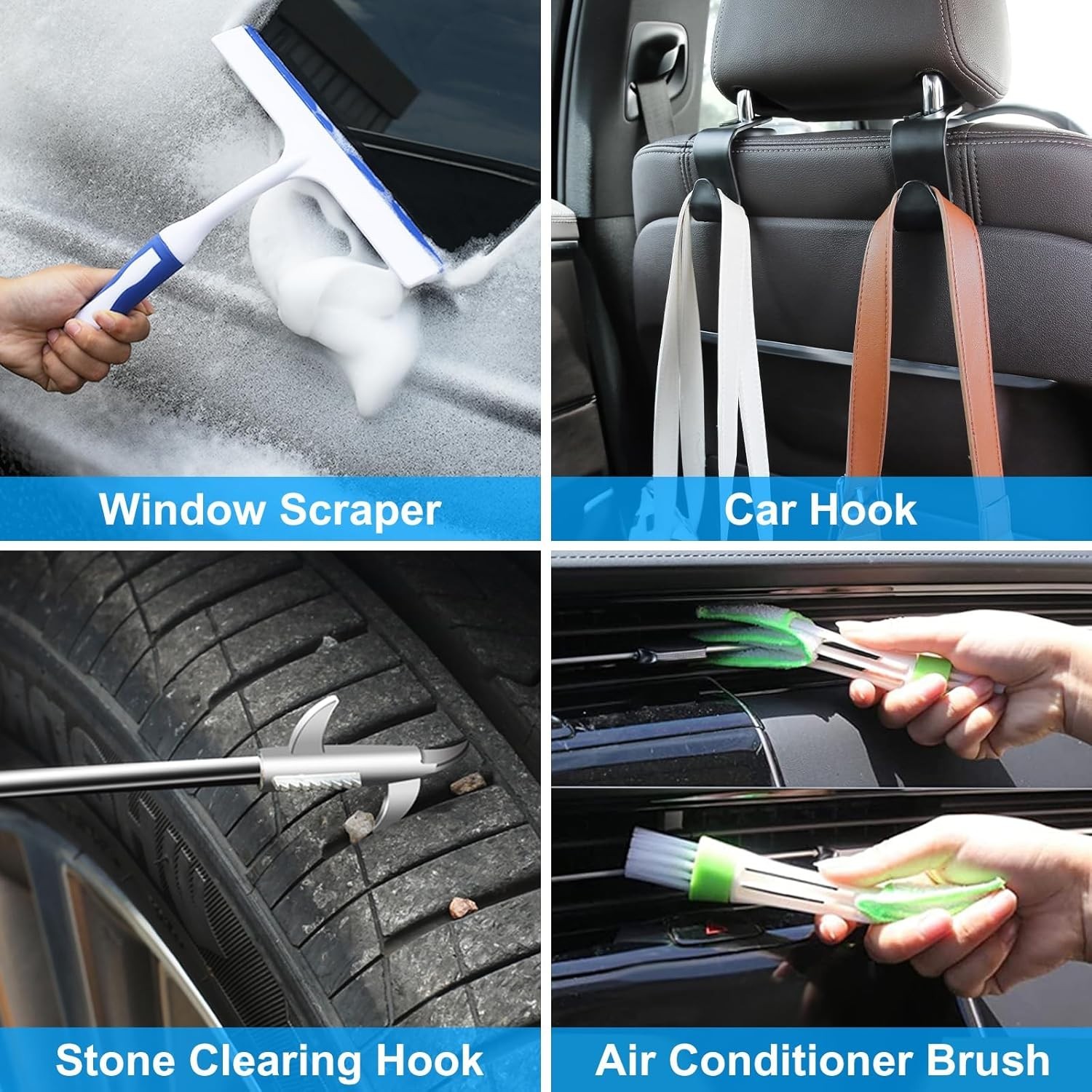 40Pcs Car Wash Detailing Kit Cleaning Kits with Foam Gun Sprayer Vacuum with …