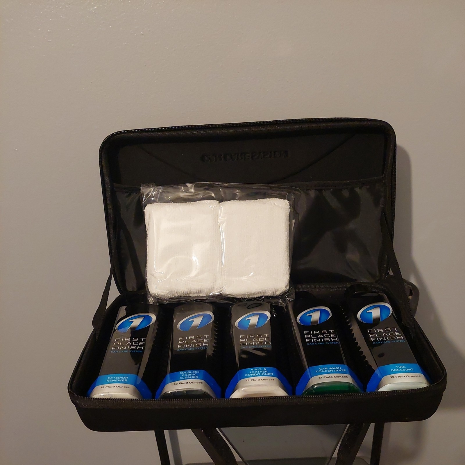 Premium First Place Finish Car Care Products System 12 OZ. Kit 4 Bottle Set
