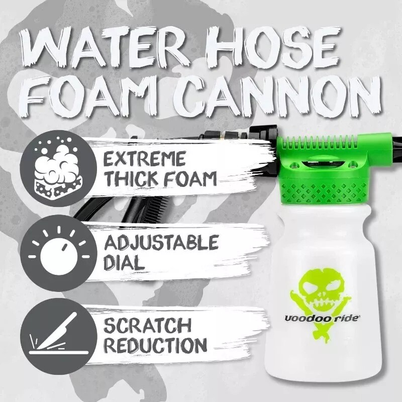 Garden Hose Foam Gun Cannon Lance with Adjustable Dial for Car Wash Soap