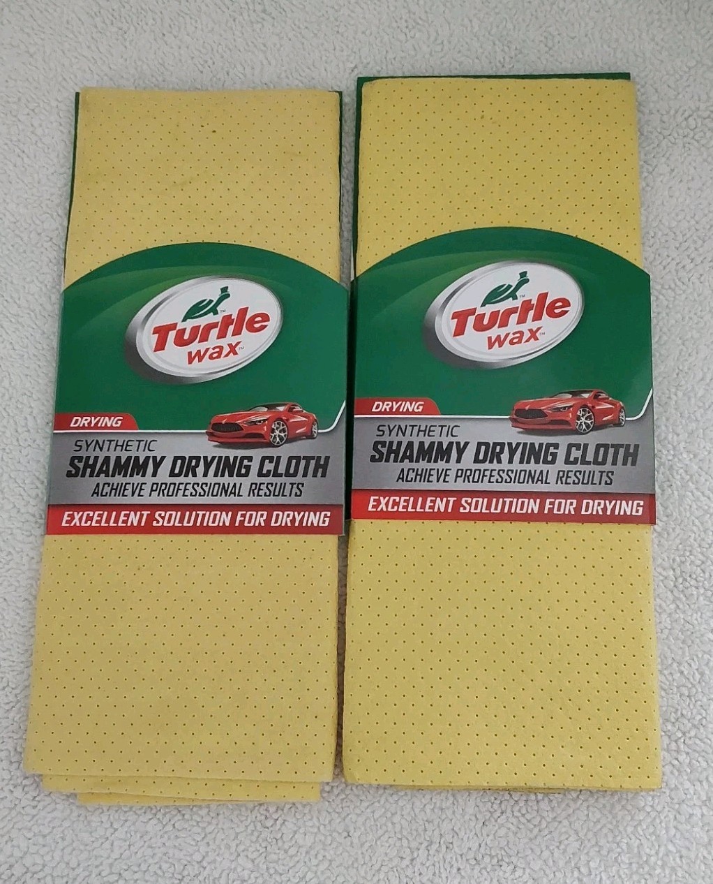 Turtle Wax Synthetic Shammy Drying Cloth 2 Pack 26″x 27″ Machine Washable
