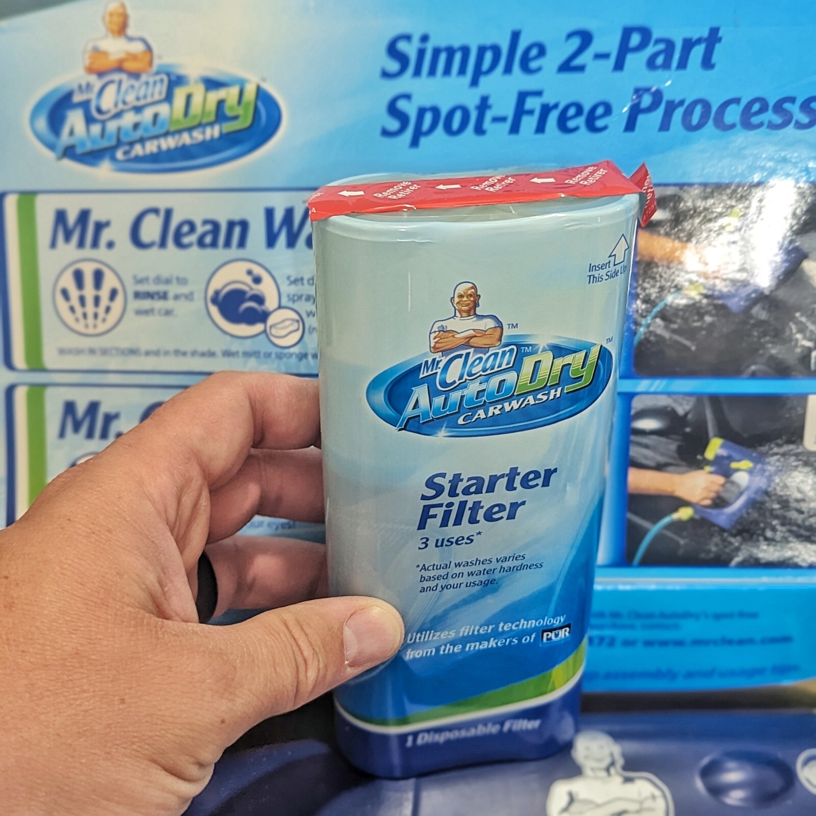 NEW Mr Clean Auto Dry Car Wash Spray System w/ Soap Starter Filter Touchless Kit