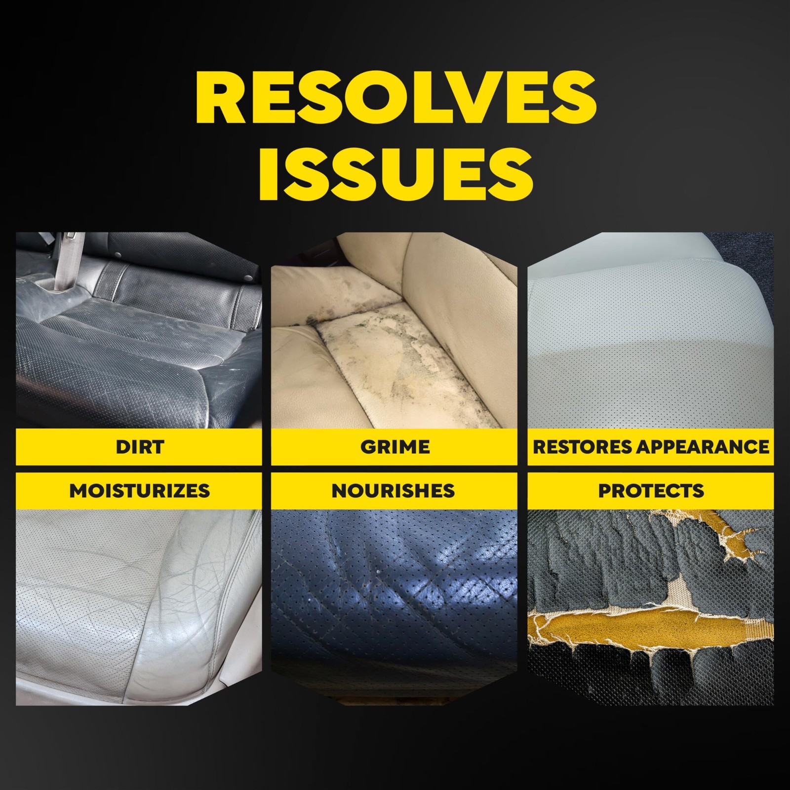 Meguiar’s Leather Care Kit Microfiber to Effectively Deep Clean Nourish G55266
