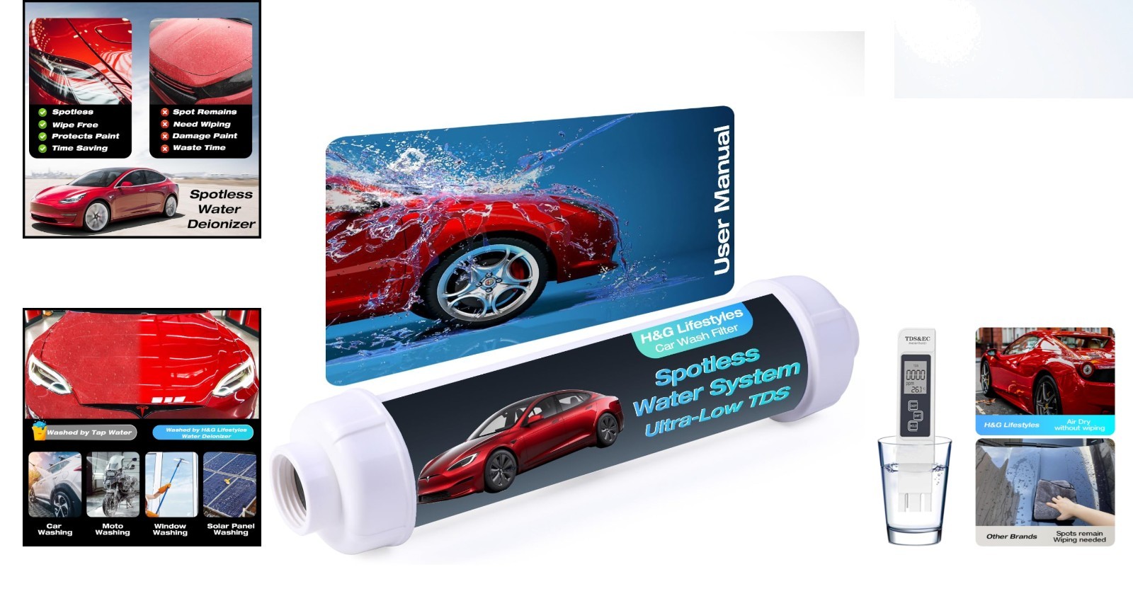 Instant Plug & Rinse Water Deionizer – Ultra-Pure 50 Gallon Car Wash Solution